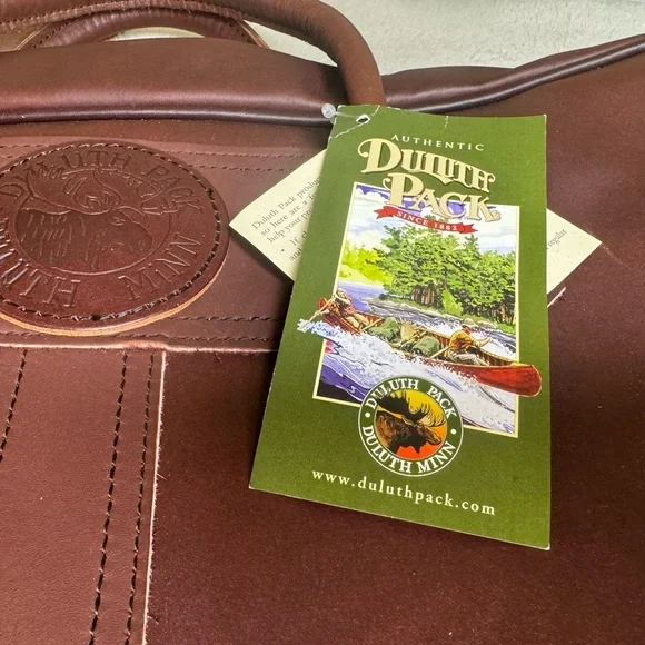 Duluth Pack Freelance Briefcase Black Leather Bag Business Everyday Travel - Picture 2 of 12